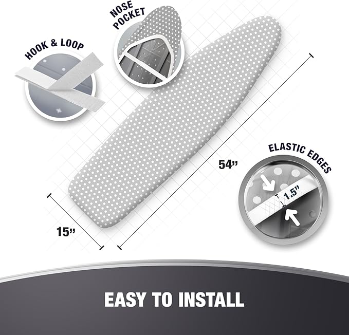 COTTY HOME Extra Thick Ironing Board Covers - Image 5