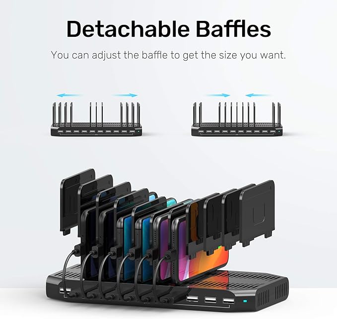 【10PCS】 Unitek Multi Charging Station, 10-Port USB Charger - Image 5