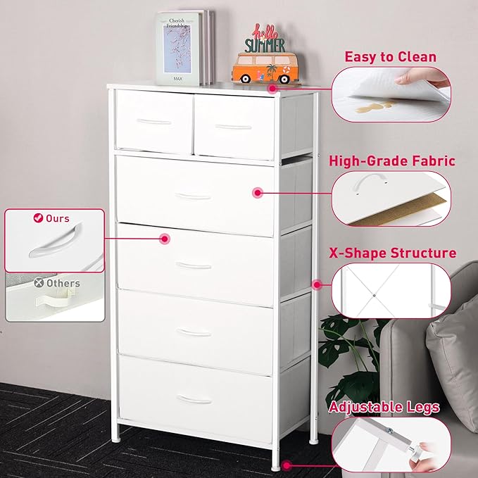 Mifuro Tall Dresser for Bedroom, Vertical Storage Organizer Tower - Image 8