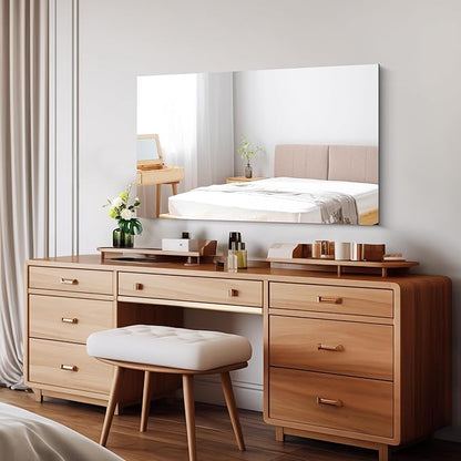 CILIBER Frameless Mirror, 24x40 Inch Rectangle Bathroom Mirrors - Image 3