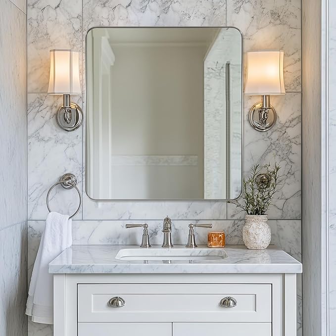 ANDY STAR Brushed Nickel Mirrors - Image 2