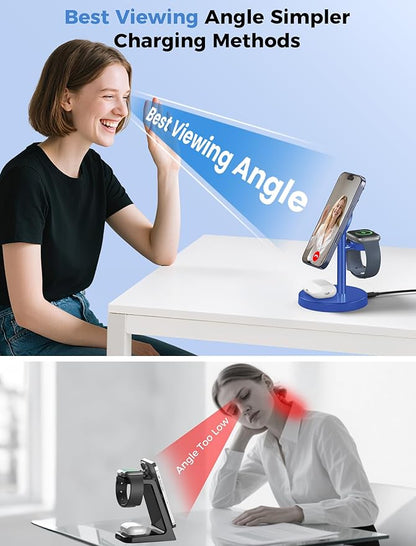 Aeinidi 2026 3 in 1 Wireless Charging Station Compatible - Image 6