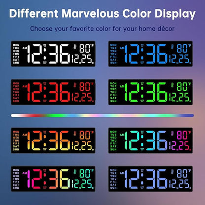 Soobest 14.2" Large Display Digital Wall Clock - Image 3