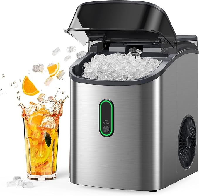 Silonn Countertop Ice Cube Ice Makers, 45lbs Per Day, Auto Self-Cleaning by Silonn