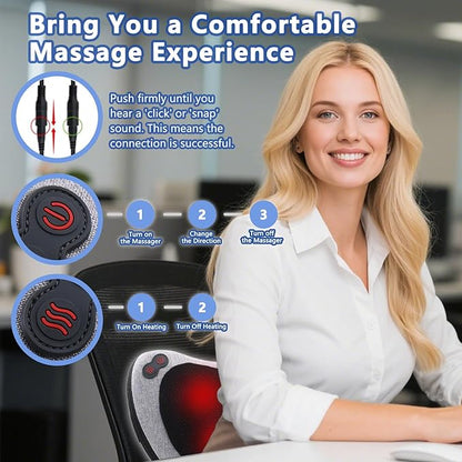 Massage Pillow, Neck and Back Massager - Image 2