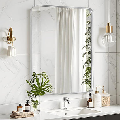 Fabuday Bathroom Mirror Silver Framed by Fabuday