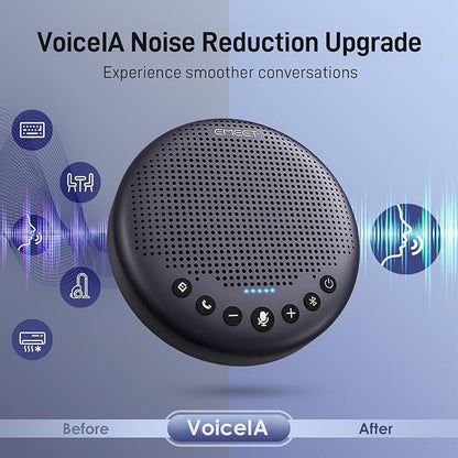 EMEET Conference Speaker and Microphone w/8 Mics, 360° Voice Pickup, Noise - Image 4