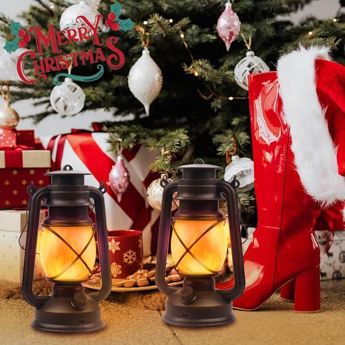 Lantern LED Battery Powered Camping Lamp Outdoor Hanging Rechargeable Lantern - Image 8