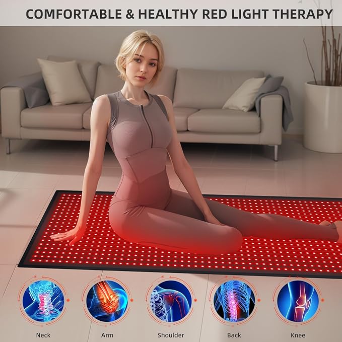 Red Light Therapy Large Mat for Whole Body Relief 71''x31'' Infrared Therapy - Image 4