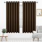DWCN Brown Curtain 70 Inches Wide, Extra Wide Drapes by DWCN