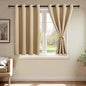 JIUZHEN Beige Blackout Curtains by JIUZHEN