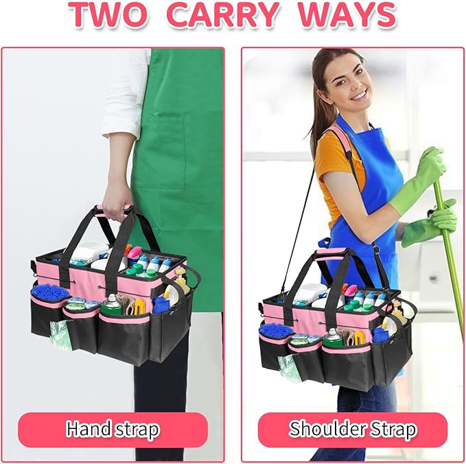 Boczif Cleaning Caddy Bag Wearable, Cleaning Caddy Supplies Organizer - Image 4