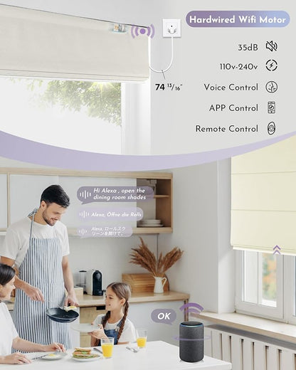 Graywind Smart Roman Shades Compatible - Image 3