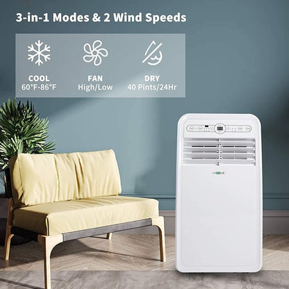 Uhome Portable Air Conditioner, 8000 BTU Compact AC Unit - Image 2