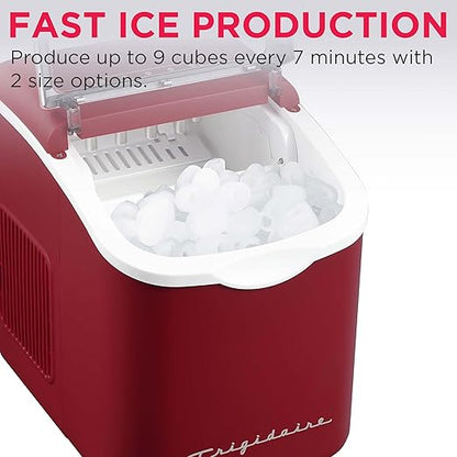 FRIGIDAIRE Retro Compact Ice Maker Machine, Bullet Ice, 26 lb per Day - Image 4