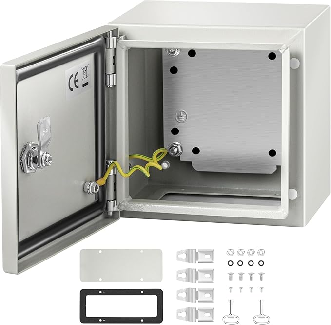 VEVOR NEMA Steel Enclosure, IP66 Waterproof & Dustproof, Outdoor/Indoor by VEVOR