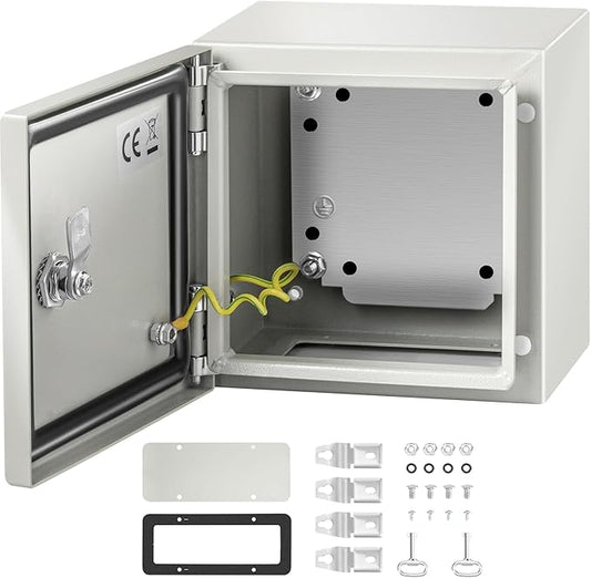 VEVOR NEMA Steel Enclosure, IP66 Waterproof & Dustproof, Outdoor/Indoor by VEVOR