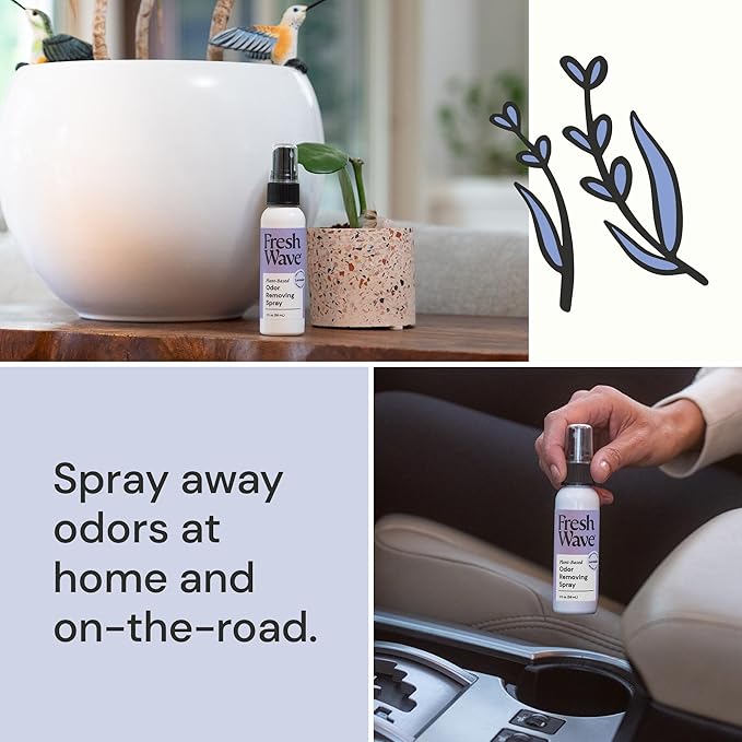 Fresh Wave Lavender Scent Odor Eliminator Spray & Air Freshener, 2 fl. oz. - Image 3