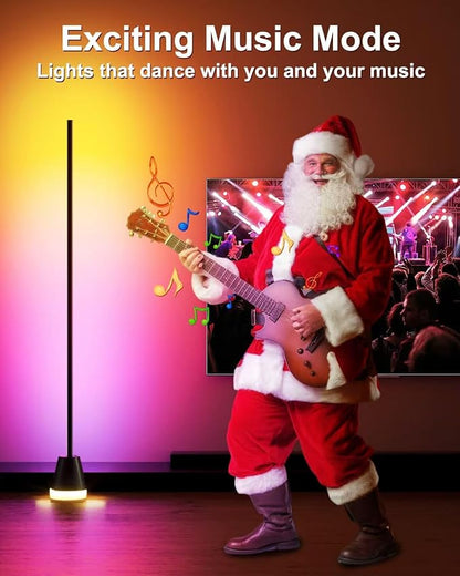 Keepsmile Smart RGB LED Corner Floor Lamp, 172 LEDs Bright Standing Lamps - Image 4