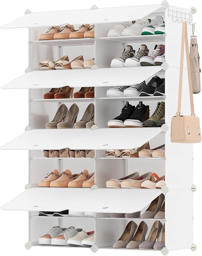 SONGMICS Shoe Rack Organizer, 8-Tier Shoe Storage Cabinet by SONGMICSbySONGMICSHOME