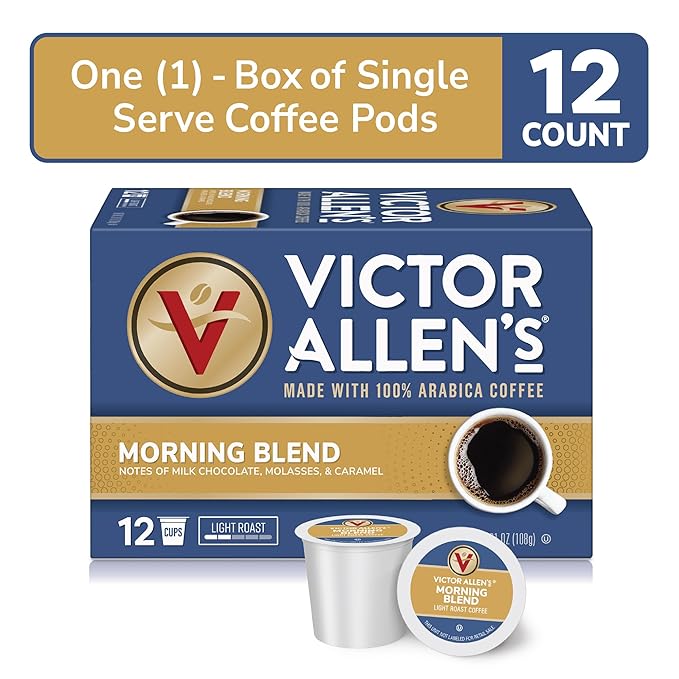 Victor Allen's Coffee Morning Blend, Light Roast, Single Serve Coffee Pods - Image 3