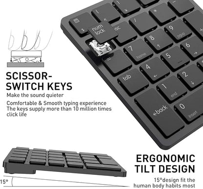 havit Bluetooth Number Pad Wireless Numeric Keypad Numpad 26 Keys Portable Mini - Image 4