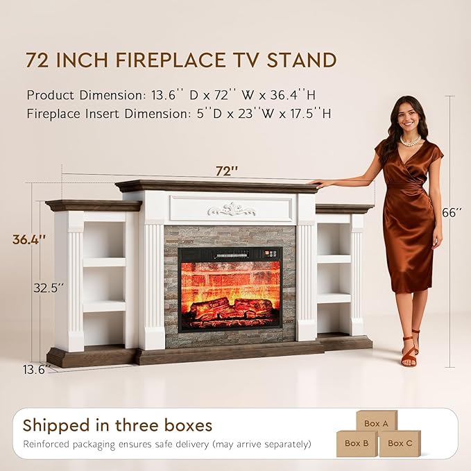 LGHM 72" Electric Fireplace - Image 7