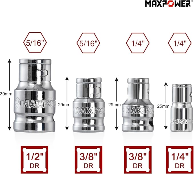 MAXPOWER Hex Bit Holder Socket Set - Image 2