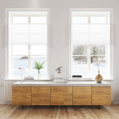 SUNFREE Top Down Bottom Up Cellular Shades 22" W x 36" H, White | Cordless Honeycomb Shades for Windows, Thermal Insulation Noise Reduction UV Protection TDBU Light Filtering