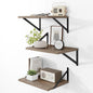Heimlove Deep Floating Shelves for Wall, 12 Inch Deep Floating Shelves Set of 3 by Heimlove