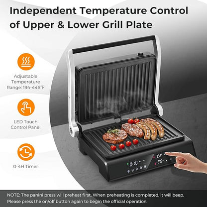 Giantex Panini Press Sandwich Maker, 3-in-1 Electric Indoor Grill, 2 Removable - Image 3