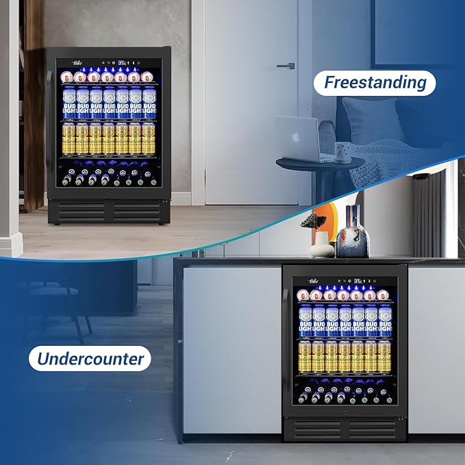 24 Inch Beverage Refrigerator Under Counter, and Milk - Image 8