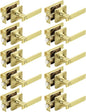 Mengico 10 Pack Gold Privacy Lever Door Handle Interior by Mengico