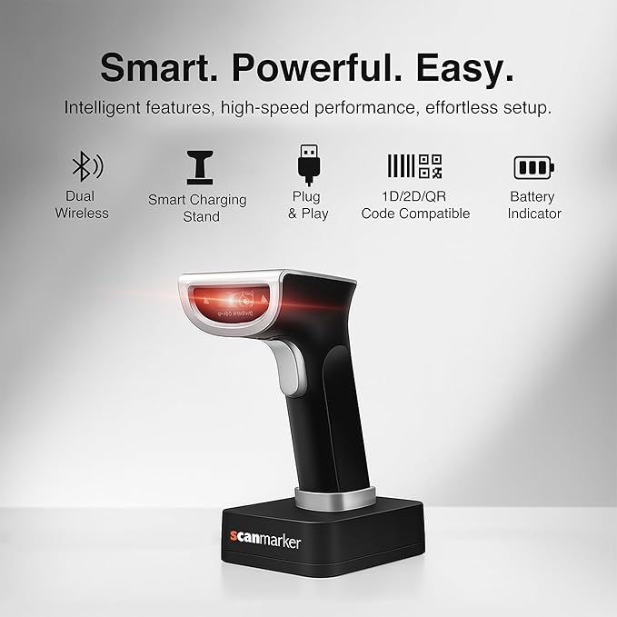 Scanmarker 1D/2D Wireless Barcode Scanner – Boost Speed & Accuracy - Image 5
