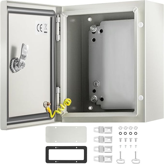 VEVOR NEMA Steel Enclosure, IP66 Waterproof & Dustproof, Outdoor/Indoor by VEVOR