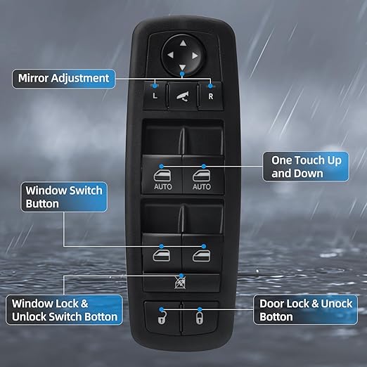 WUANGKI Power Master Window Switch | Front Driver Side | 9+3 Pins | Compatible - Image 7