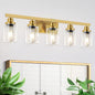 DIKAIDA 5 Light Gold Bathroom Vanity Light, Bathroom Light Fixtures by DIKAIDALights