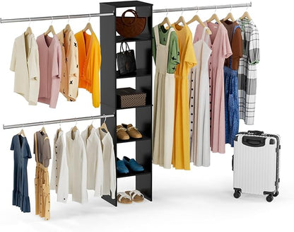 Closet System, Wood Tower Closet Storage by Unknown