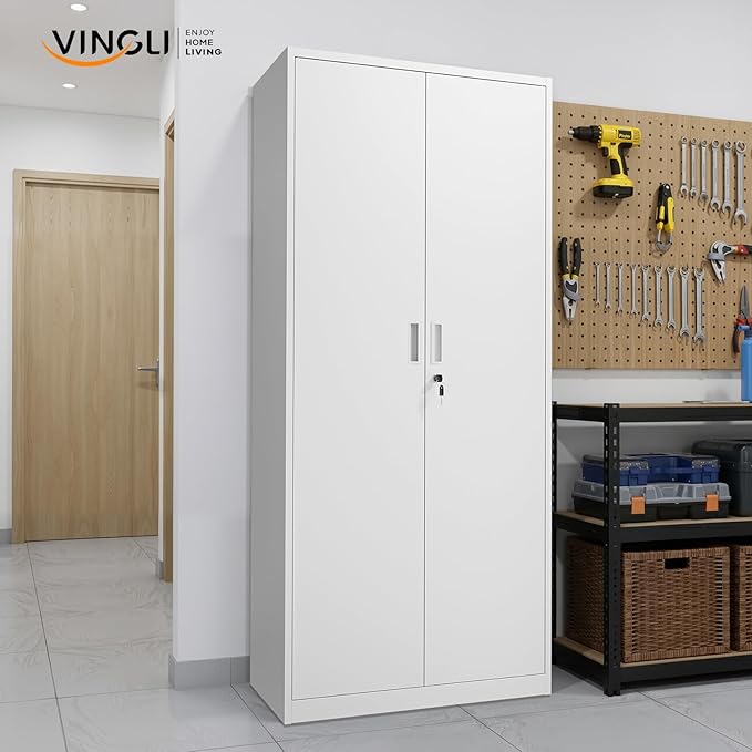 VINGLI Metal Garage Storage Cabinet - Image 9