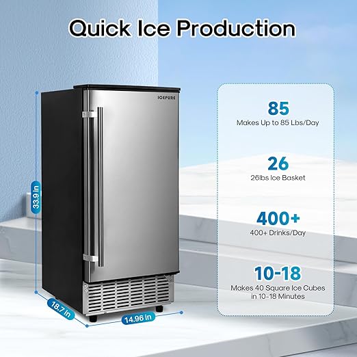 ICEPURE Under Counter Ice Maker - Image 2
