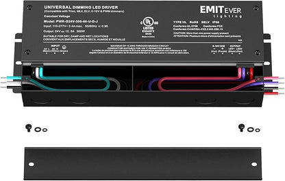 EMITEVER Dimmable Led Driver, 300W AC 110V-277V to DC 24V Transformer, 5-in-1 - Image 2