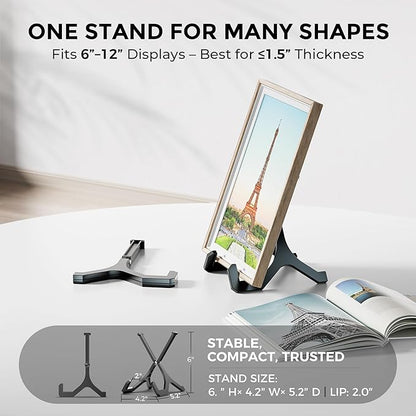 TR-LIFE Plate Stands for Display, 6 Inch, Plastic Picture Frame Holder Easels - Image 2