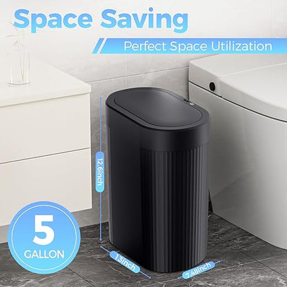 2 Pack 5 Gallon Bathroom Trash Can - Image 3