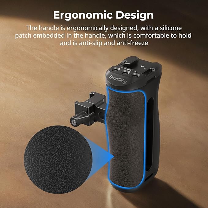 SmallRig Mini NATO Side Handle for Camera Cages, Universal Ergonomic Side - Image 2