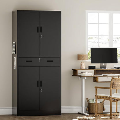 Metal Storage Cabinets with 1Drawer, Steel Storage File Cabinet - Image 4