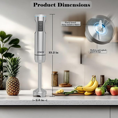 Handheld Immersion Blender Bundle, 1000W Powerful 11-in-1 Set - Image 6