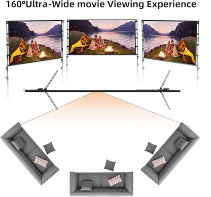 Projector Screen and Stand, GAINVANE 120 inch Portable Projector Screen Indoor - Image 5