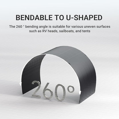 ALLPOWERS SF200 200W Flexible Solar Panel, Ultra-Thin 3mm Bendable - Image 7