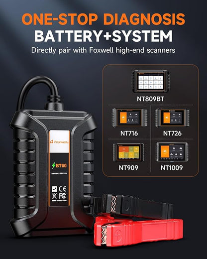 Bluetooth Car Battery Tester Foxwell BT60, 12V Battery Load Tester, Cranking - Image 4