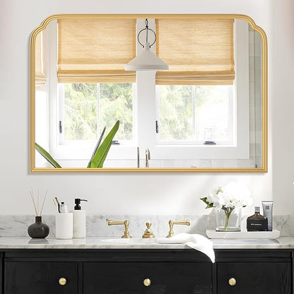 36X24 Inch Gold Bathroom Vanity Mirror by FerytangeHome